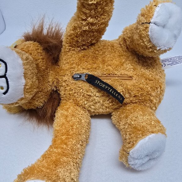 Mary Meyer Marcel Story Lion Plush 10" Snores Crinkle Feet Zipper Sticky Ears - Picture 8 of 16